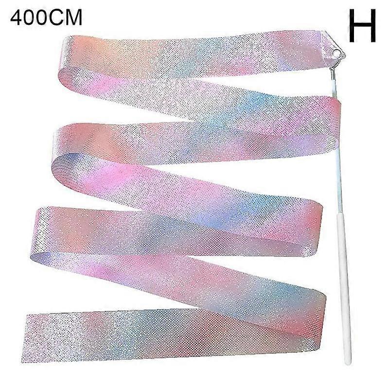 4m twinkling star white handle (H)$ twinkling star children's ribbon 2m, 4m streamer dance ribbon