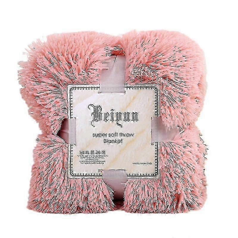 80x120cm Soft Fluffy Shaggy Warm Bed Sofa Bedspread Bedding Sheet Throw Blanket Qinhai