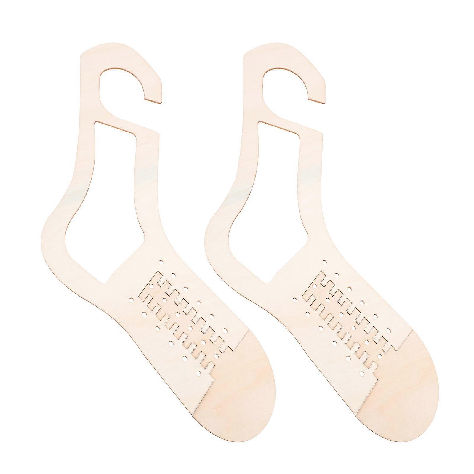 Brown Sock Blockers Made of Strong Synthetic Material for Knitted Socks with DIY 1 Pair