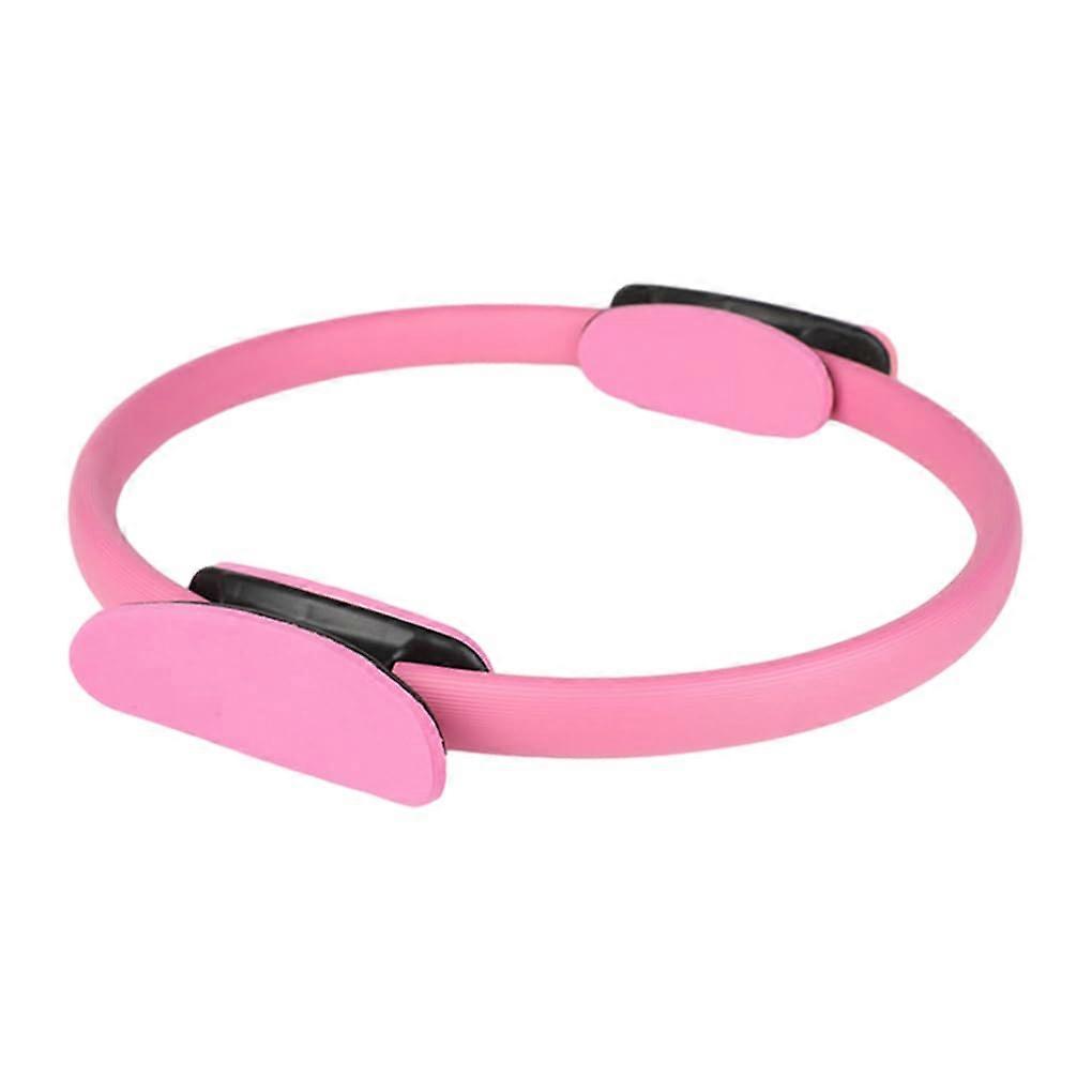Pilates Circle TPE Ring For Core Strength Yoga Circle Easy to Clean 37.5 cm Diameter 3.5 cm Thick Pink