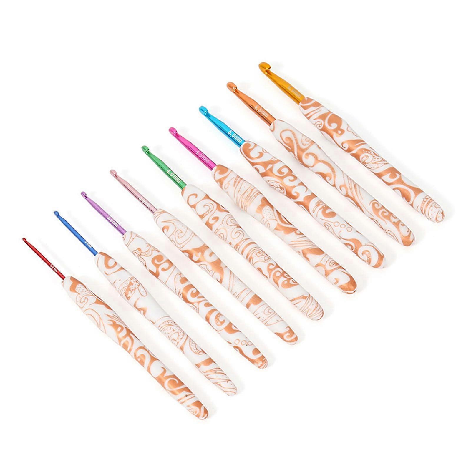 9pcs beginner crochet hooks 2mm6mm ergonomic crochet hooks ergonomic crochet hook needle for crocheting the project Xiangyun Crochet