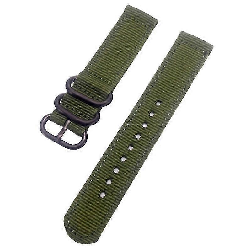 Nylon Watch Band with Round Buckle - 24mm Replacement Strap for Smartwatches Compatible with Suunto 9/Peak/D5 Models