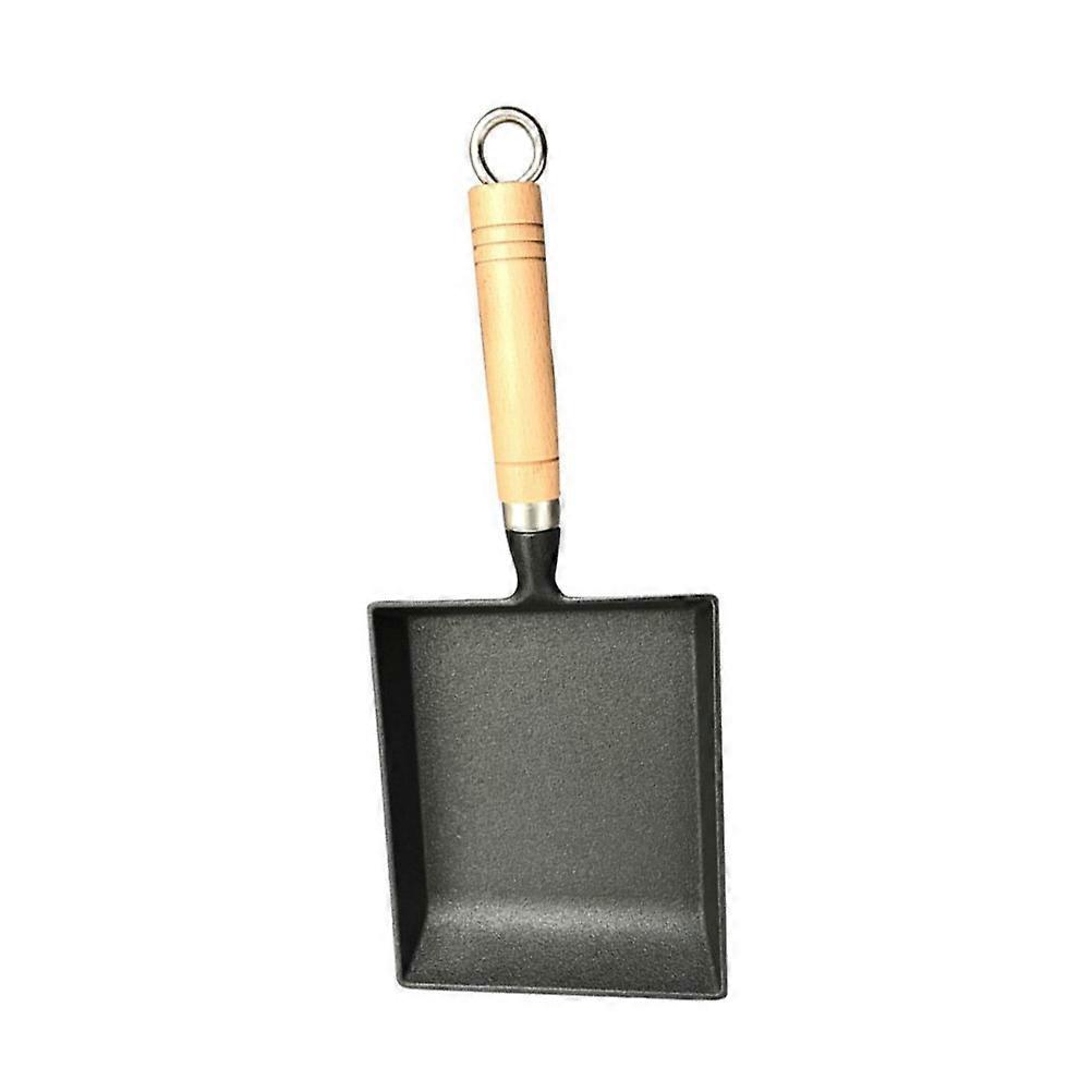 Non Stick Cast Iron Skillet with Handle, Portable Frying Pan for Pancakes, Easy Cleaning, Safe for Induction and Outdoor Use