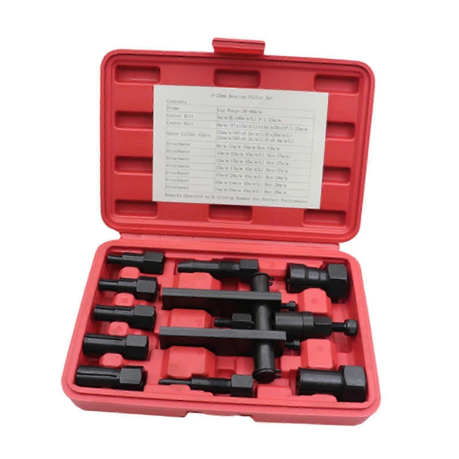 Motorcycle Bearing Puller with Storage Box Professional Wheel Bearing Puller