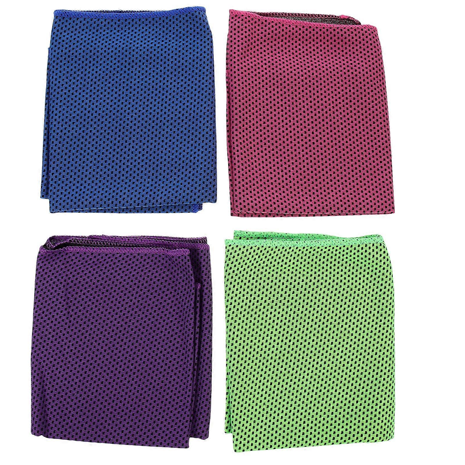 Running Cooling Towels Sports Enthusiasts Outdoor Activities Sweat Wiping Quick Dry 80.00X30.00X1.00cm 4Pcs