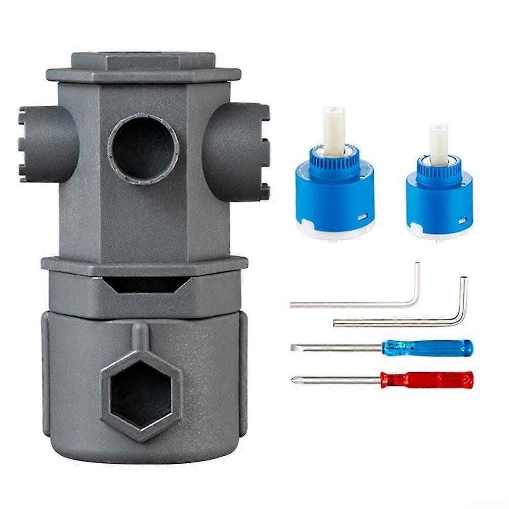 Simplify your repairs with this 16in1 multifunctional faucet wrench set (C). Ref: 1396