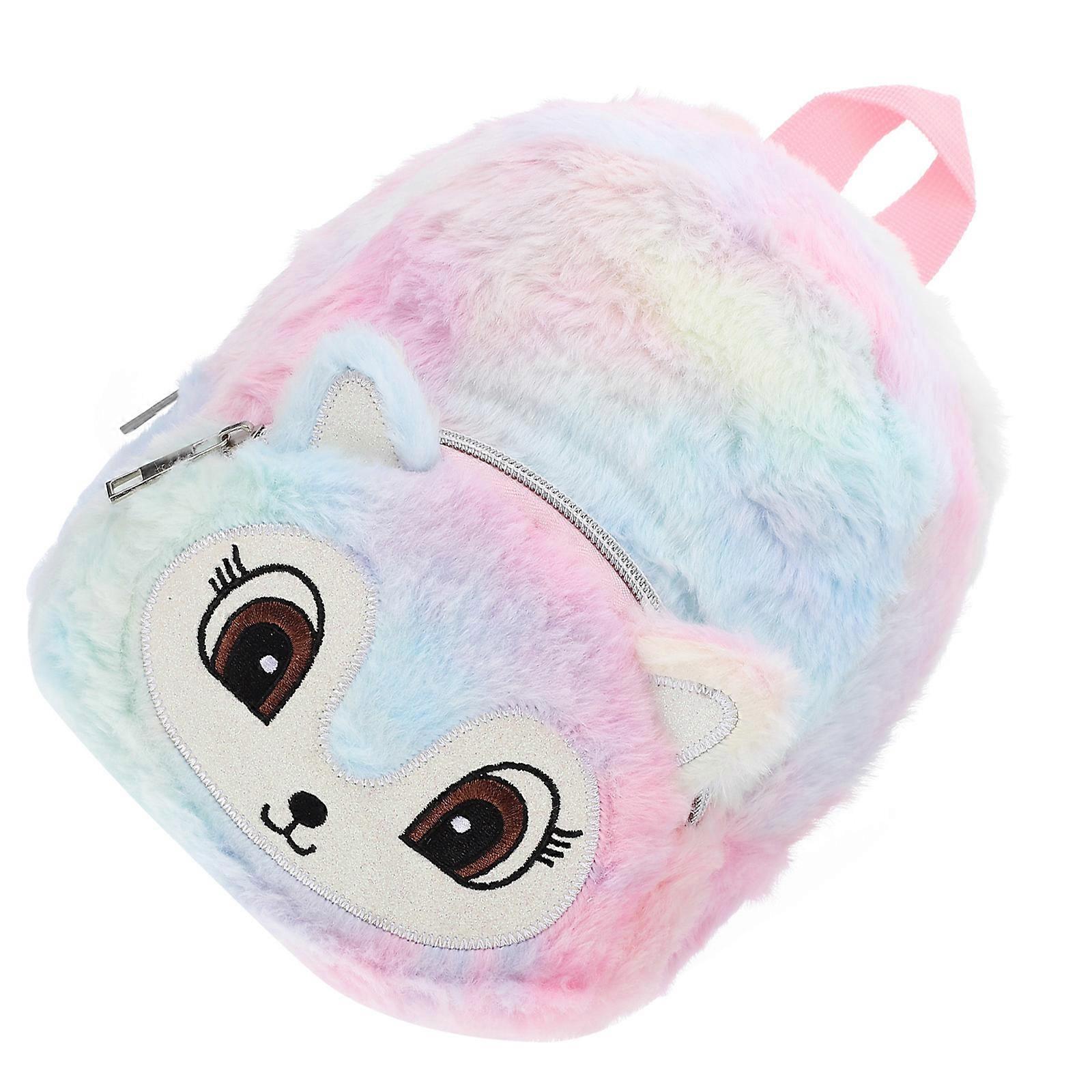 Creative Plush Backpack with Adorable Unicorn Design for School, Travel, and Sports – Comfortable Plush Material for Boys