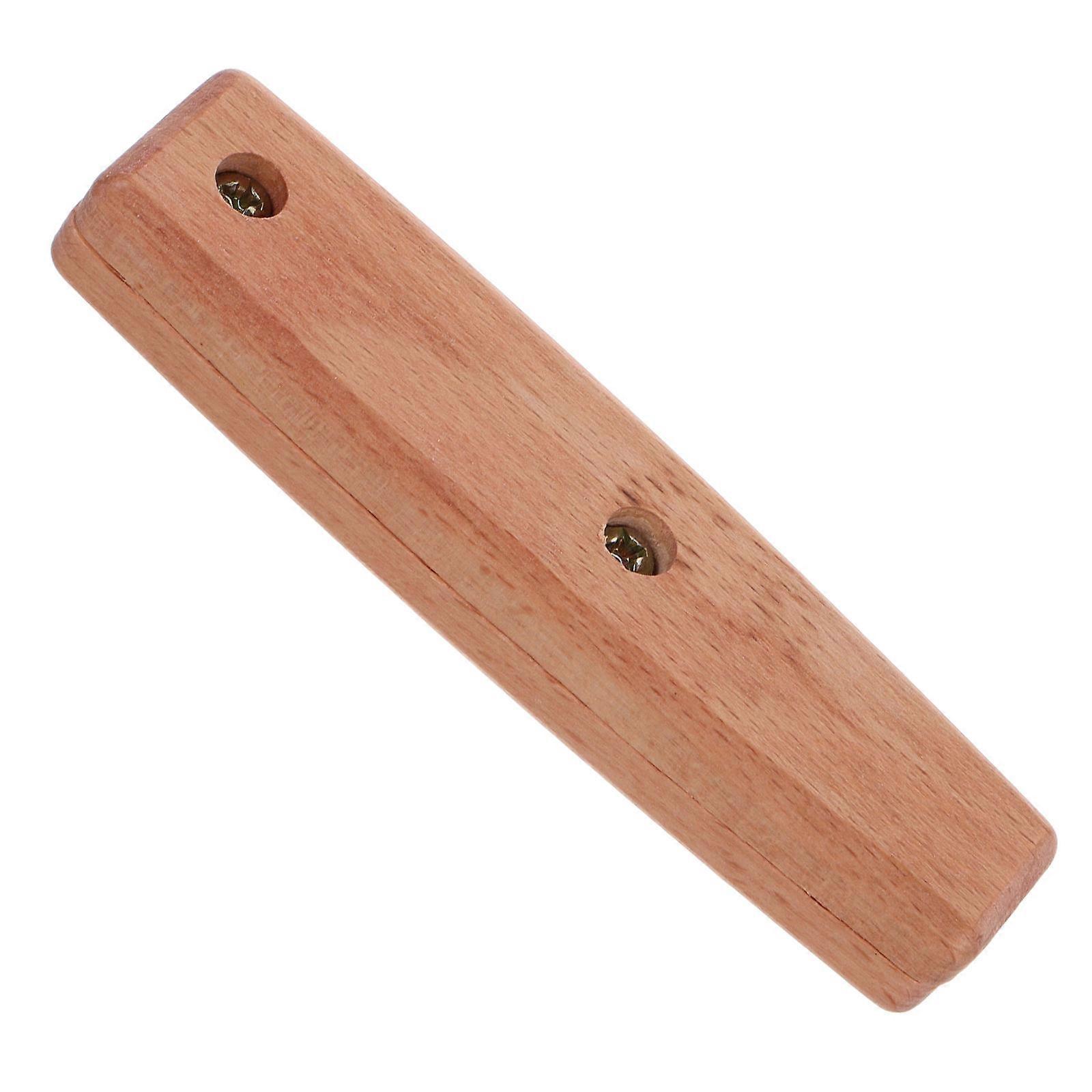 Spatula Handle Replacement Anti-Scald Wooden Grip Handle for Baking Kitchen Tools 1Set