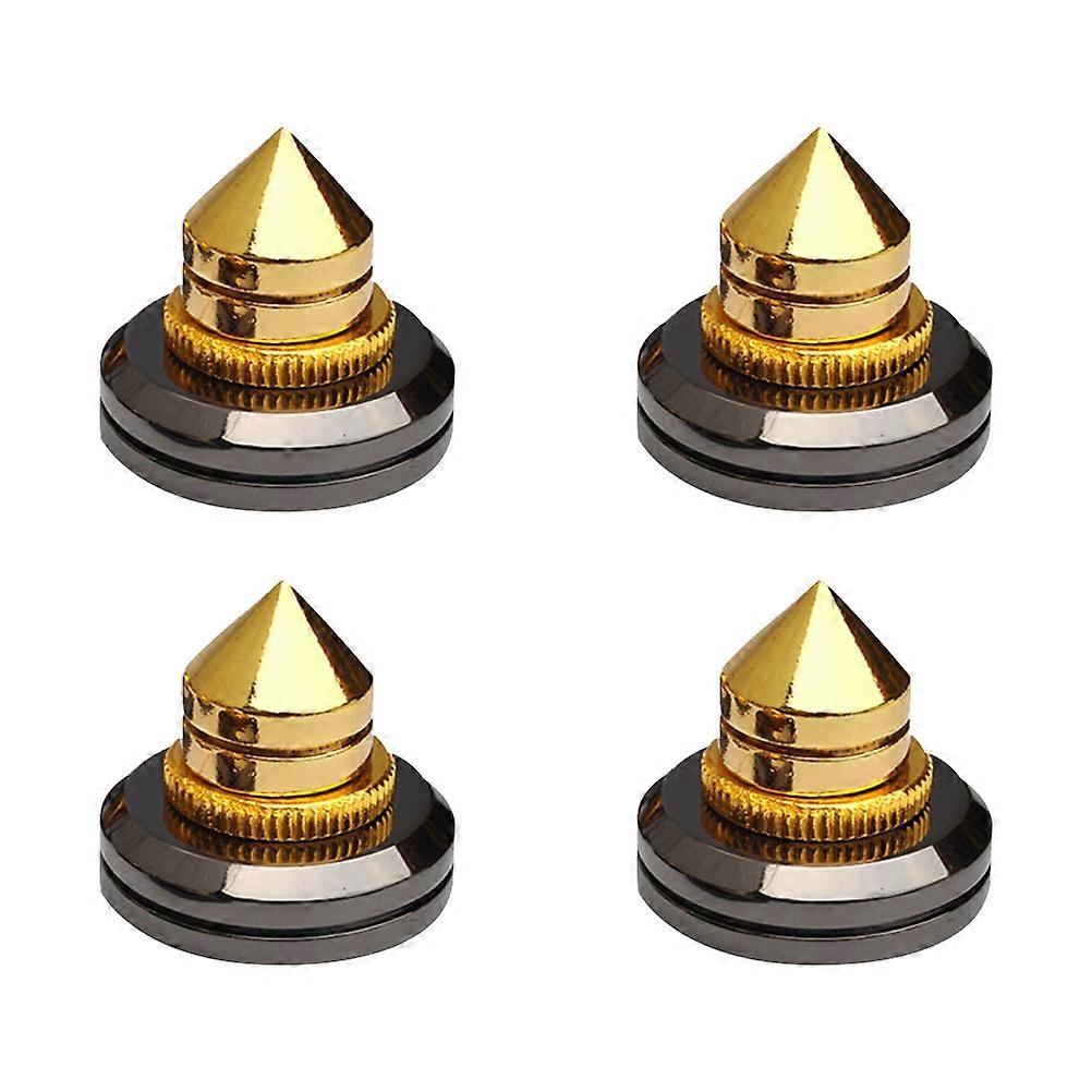 Audio Speaker Spike Pads Speaker Stand Feet Replacement Pure Copper Material Home Audio Setup Reduce Harmonic Vibration 4Pcs