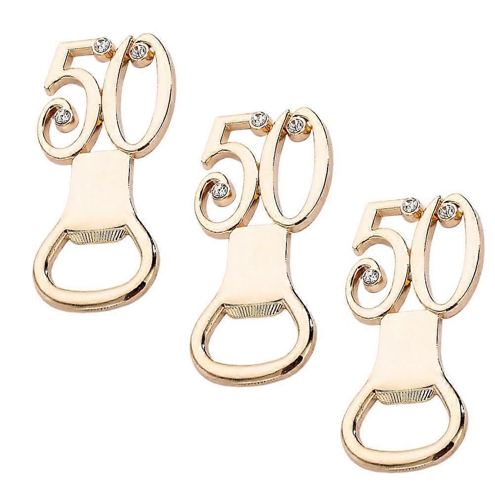 3pcs Unique Wedding Bottle Opener Set Numeral Lifter, Manual Lid Remover for Party Favors, Wedding Souvenirs, Bars & Celebrations