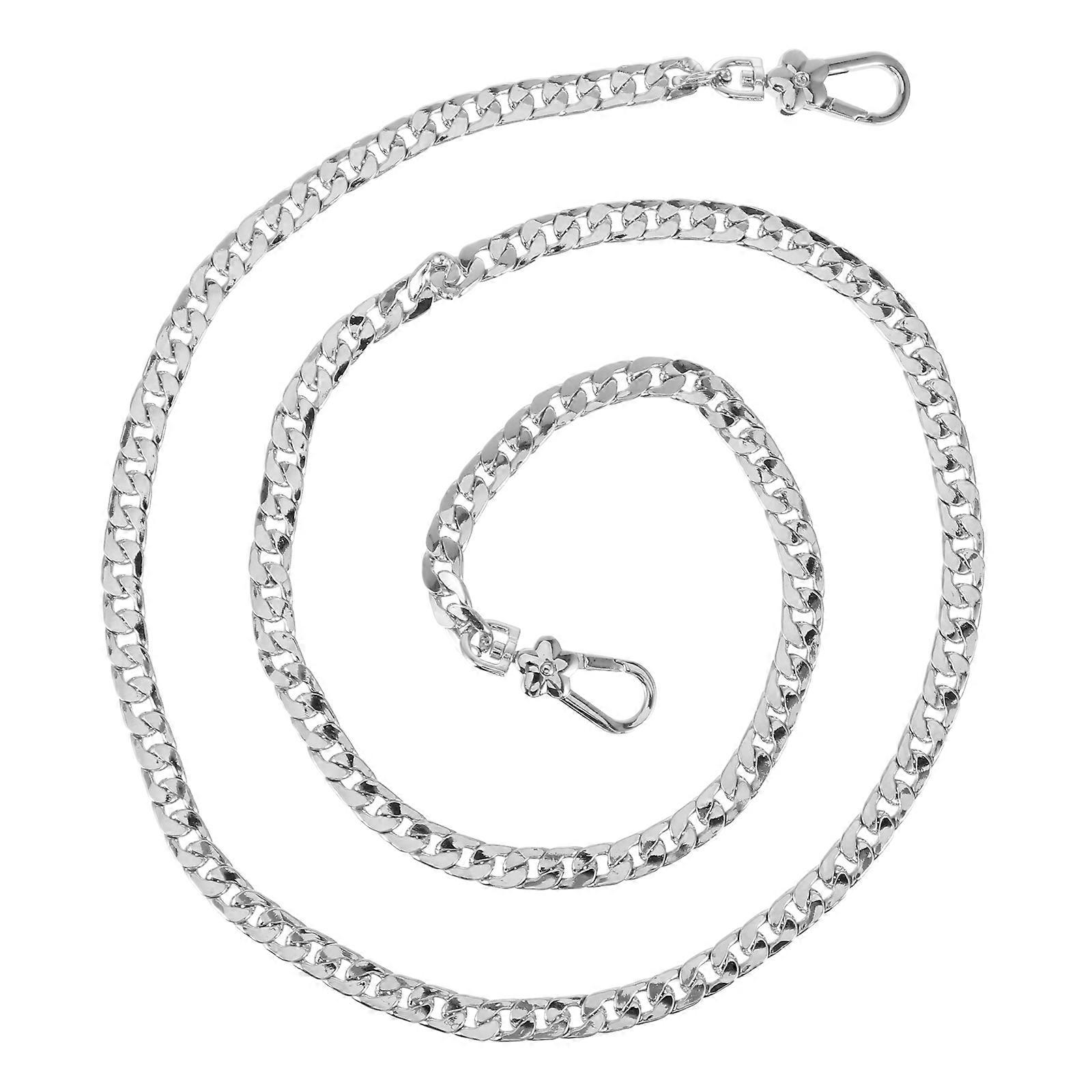 Replacement Handbag Chain Handbag Chain Cross Body Strap Men Purses Silver 120x2x0.5cm Multi-layer Electroplating 1Pcs