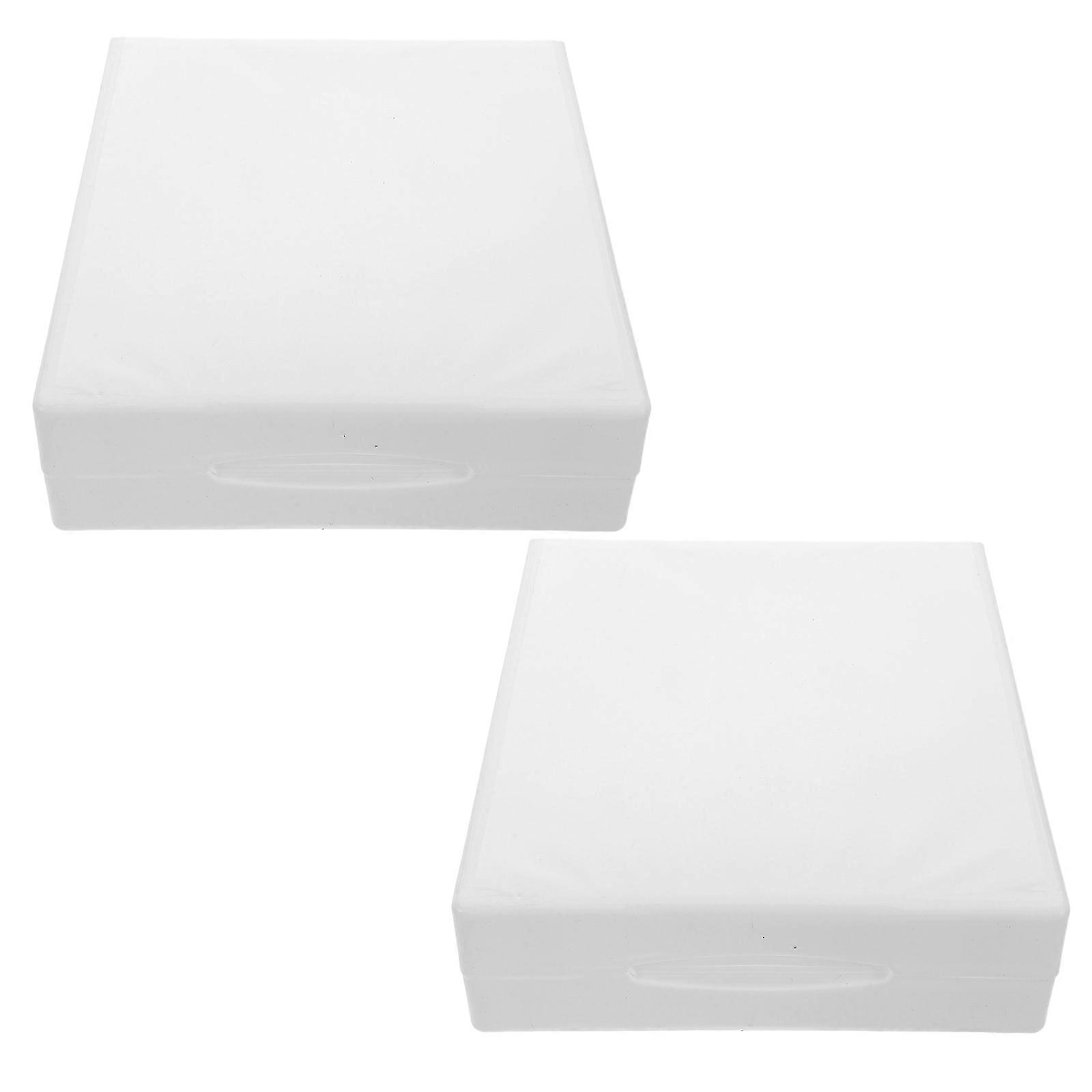 Disc Protection Plastic Cd Case 24 Disc Dvd Storage Box Holder For Home Use 2Pcs