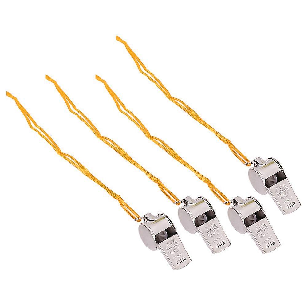Screaming Whistle Metal Noise Maker For Sports Events And Parties Silver 4.5*2*1.8CM 24Pcs