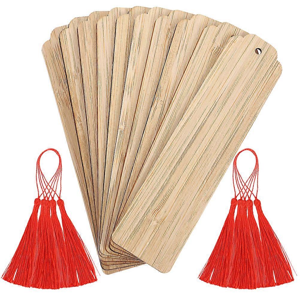 Diy Bookmarks Handmade Wooden Page Markers With Tassels For Crafts Coloring Book Decor And Creative Projects