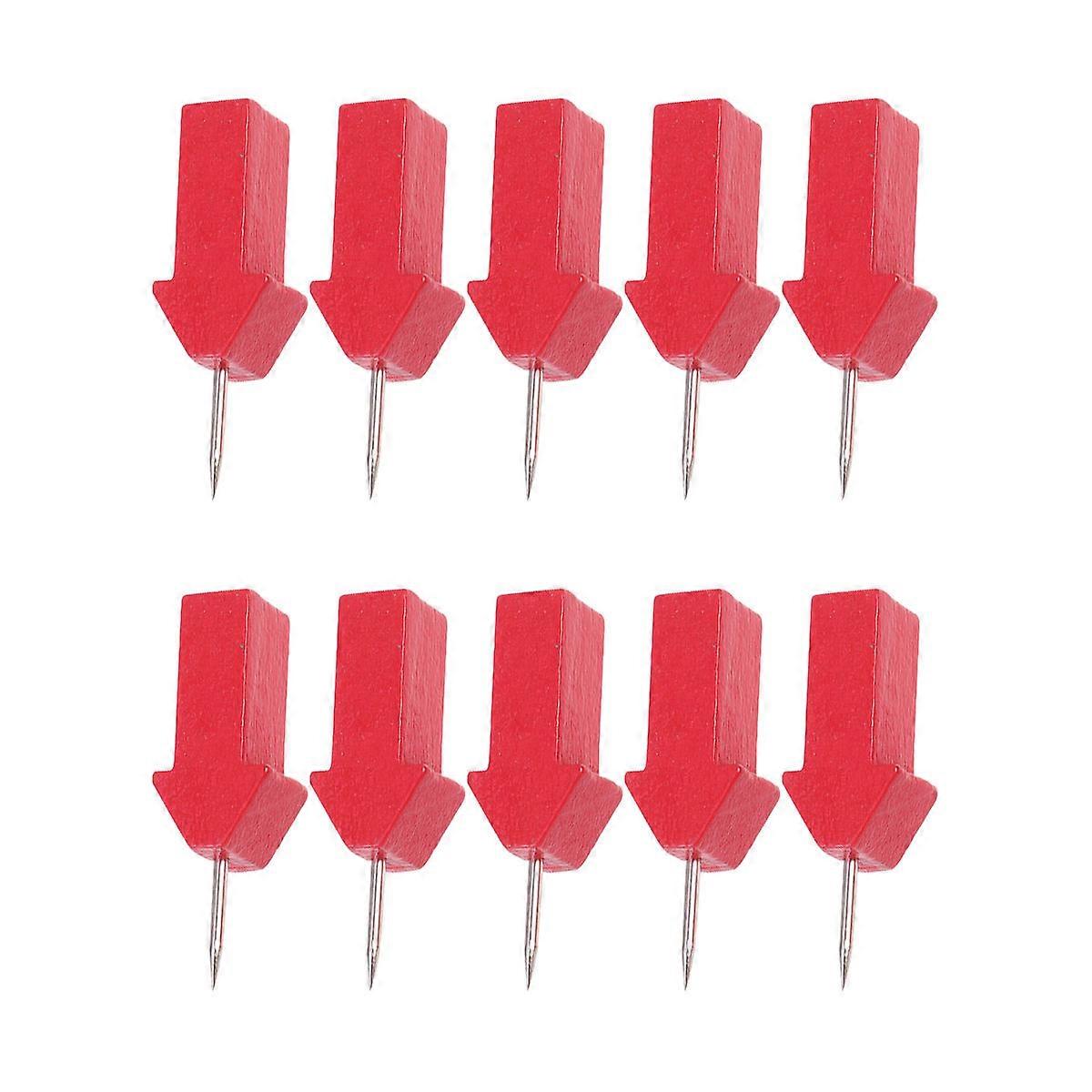 Decorative Thumbtack Creative Bedside Drawing Board Wood Tables Cork Pushpin Broches Nails Red 3x1cm Fixing 25Set