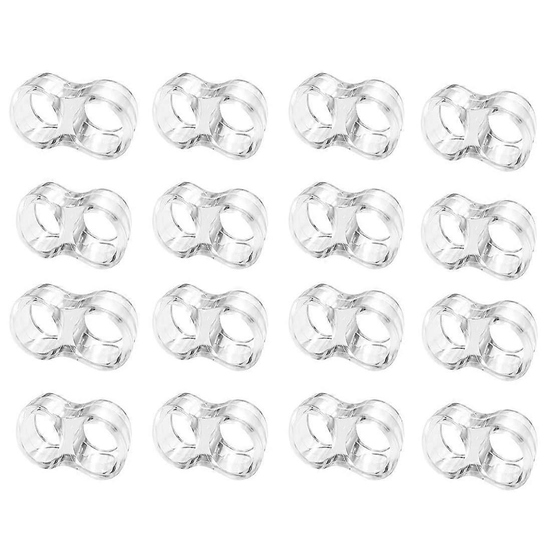 Pack of 16 Door Stopper Latch Anti-Collision Ring Protective Wall Door Handle Buffers for All Door Handle Types