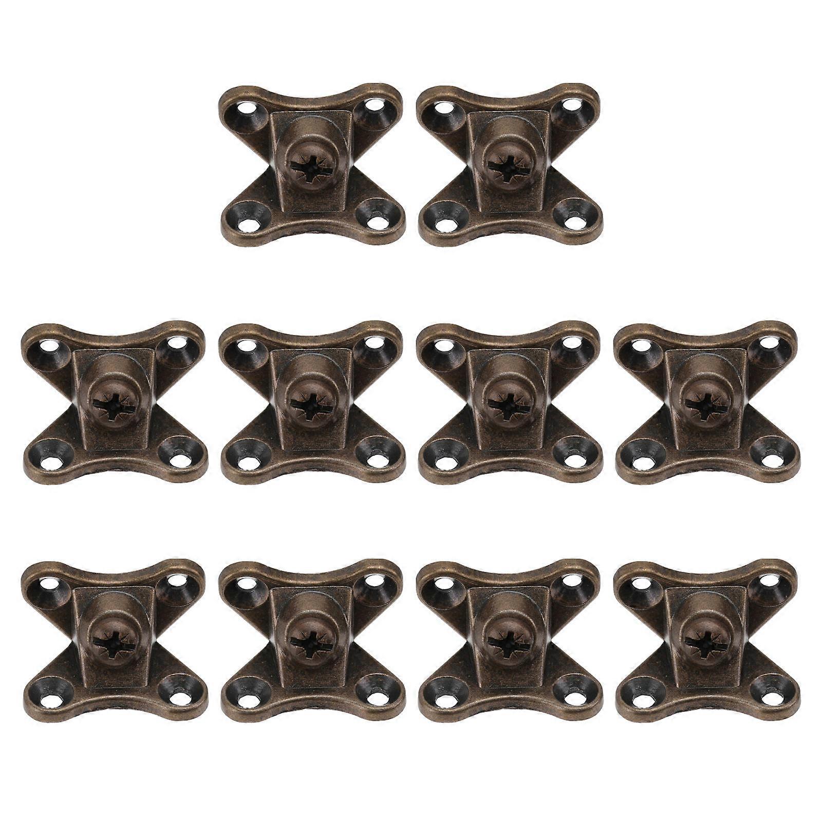 Industrial Corner Brackets Rust-Proof Square Shape Bronze Color 10Set