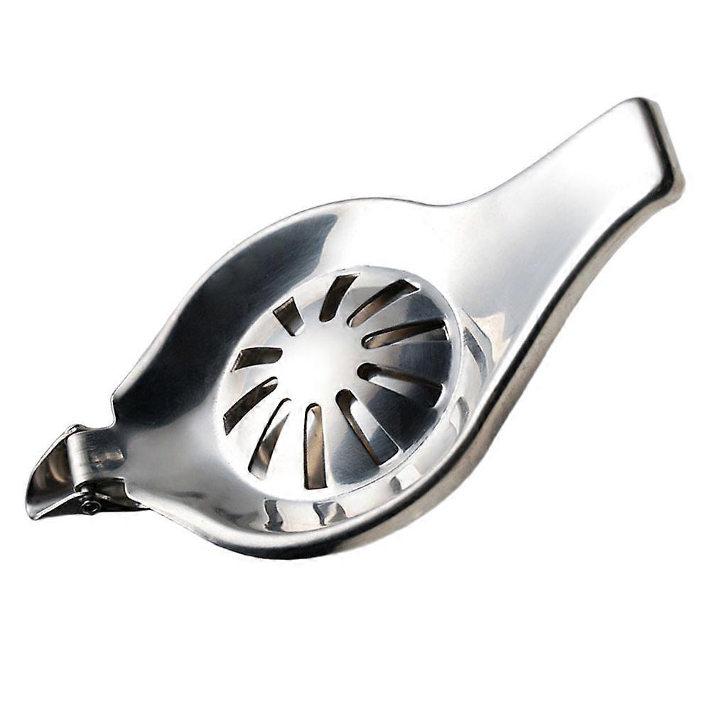 Lemon Squeezer Manual Juice Maker Portable Squeezing Easy Cleaning Home Use Silver 1Set