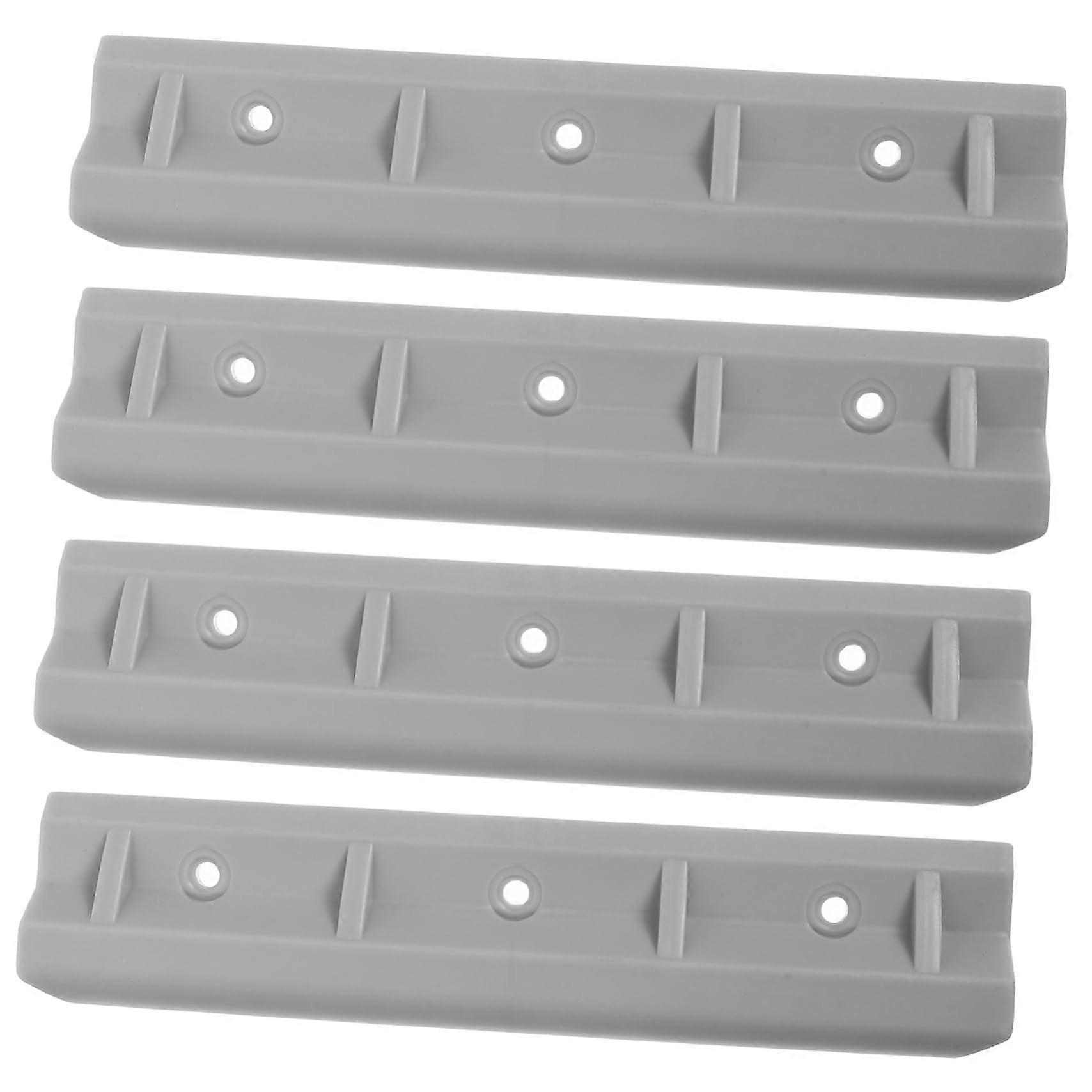 PVC Clip Mounts for Inflatable Boats, Durable Gray Holders for Yacht, Canoe, and Fishing Boat Installation