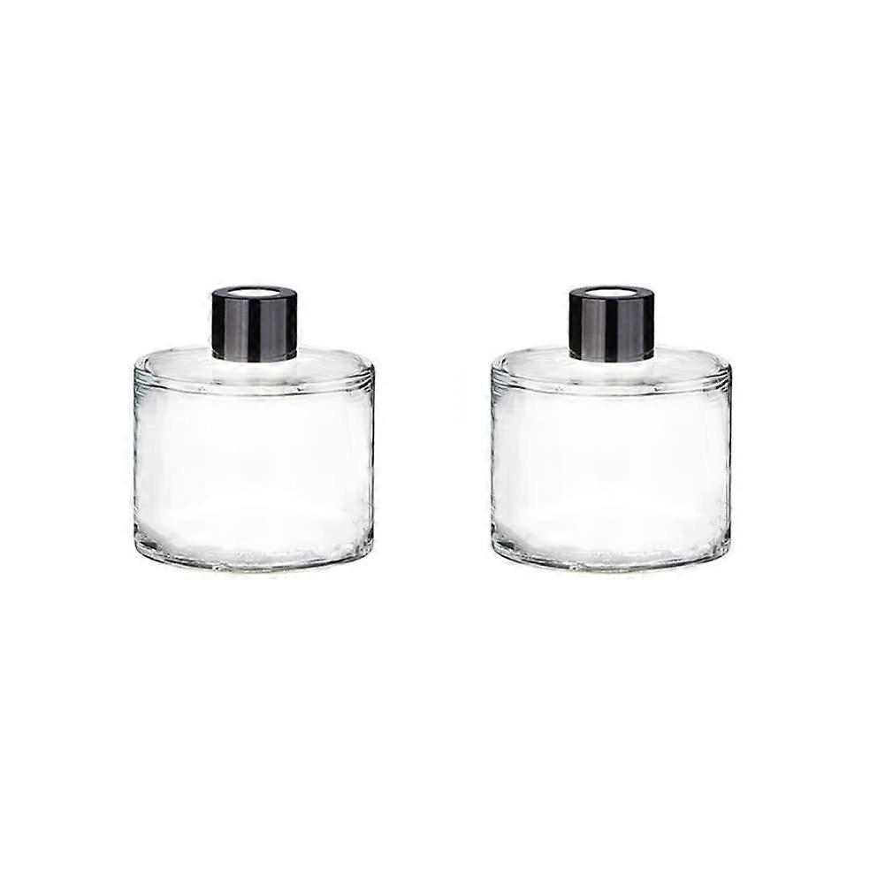 50 ml Clear Round Glass Diffuser Bottles Pack of 2 for DIY Reed Diffuser Sets and Fragrance Accessories