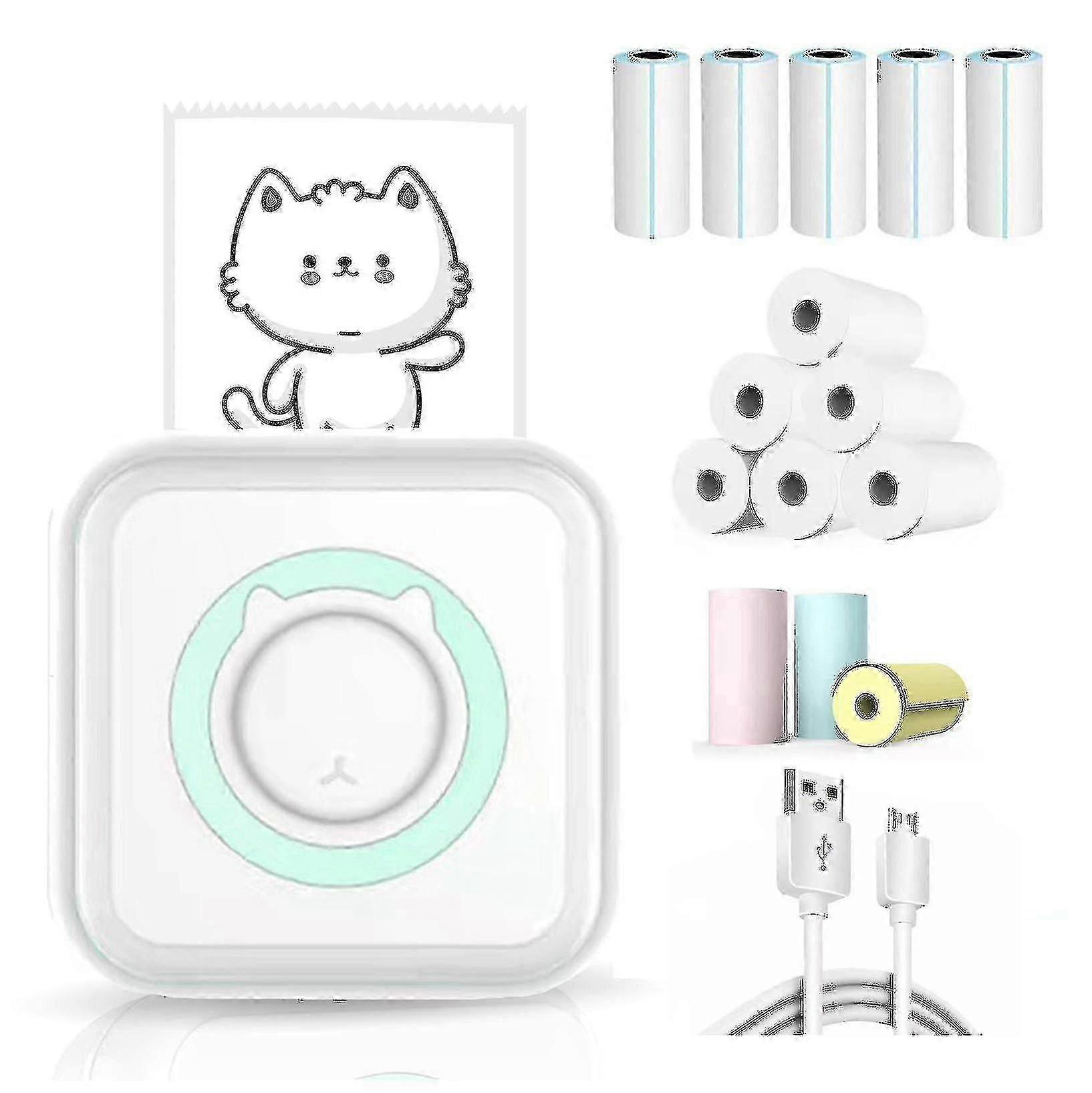 Mini Pocket Sticker Printer, Tooth Wireless Portable Mobile Printer Printer For , Memo, Photo, Pocket Label-style6