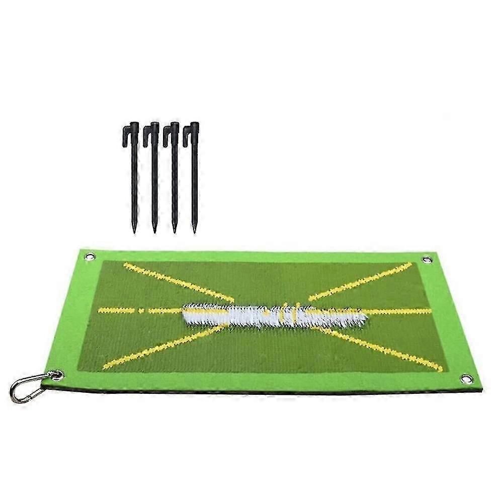 Portable Golf Training Mat for Swing Detection and Hitting Practice
