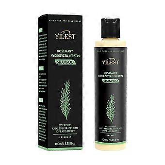 Organic Rosemary Hair Growth Shampoo, Rosemary Hydrolyzed Keratin Shampoo,Natural Thickening & Strengthening Shampoo, Nourishes Hair Soft and Fluffy