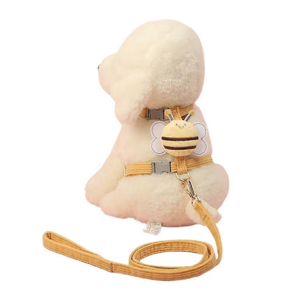 Escape Proof Cat Harness and Leash Set, For Cats And Small Dogs, Adjustable Mesh Vest, Size S, Yellow