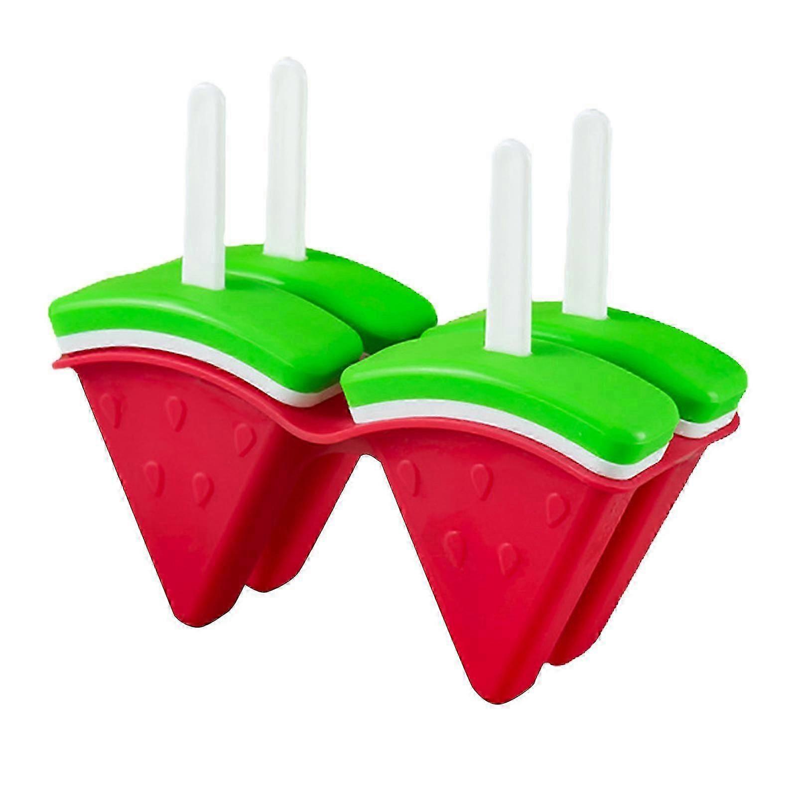 Silicone Ice Maker Mold - 4-Cell Watermelon Stick for UK Freezers