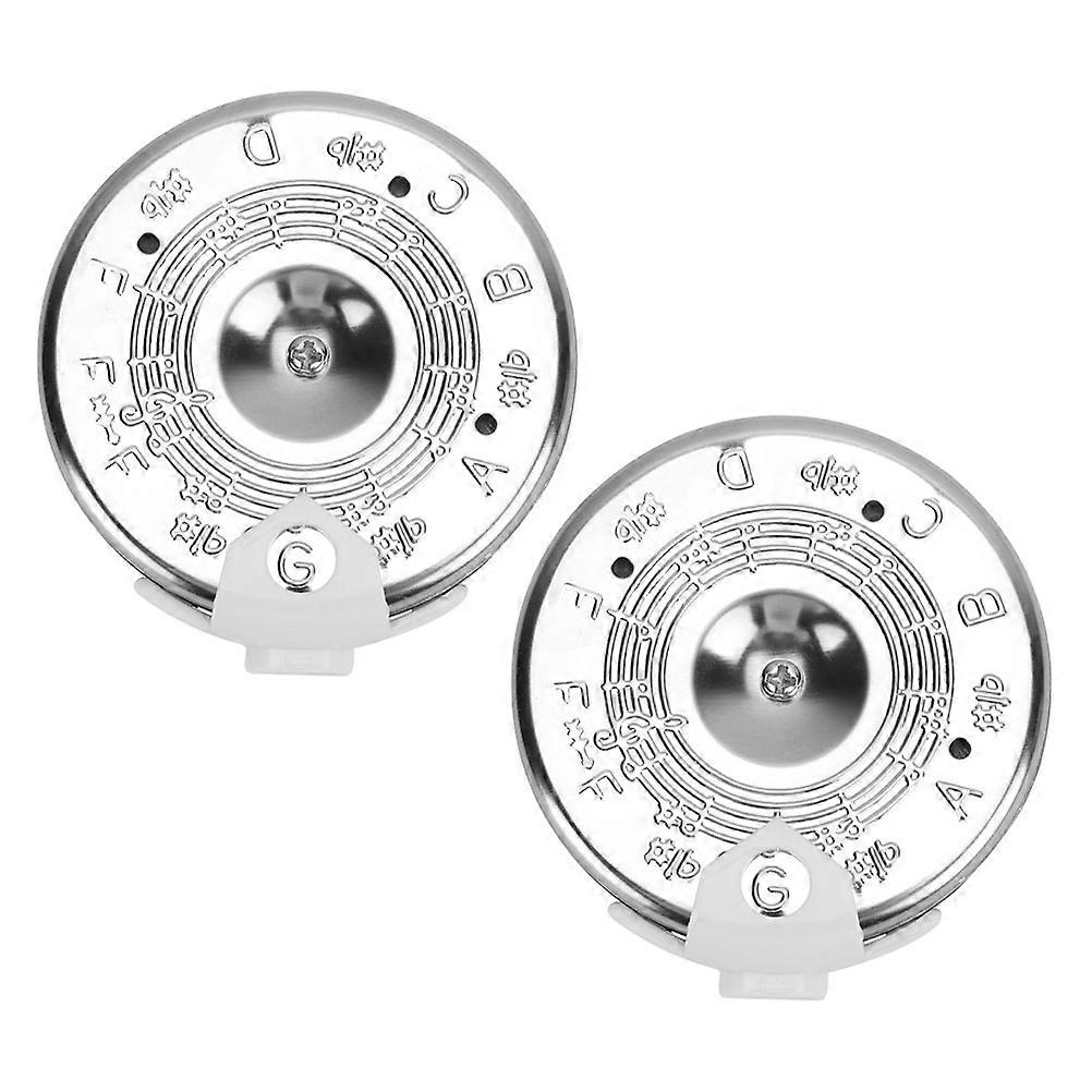 Tuning Pitch Pipe C- Selection For Music Practice Silver 2Pack