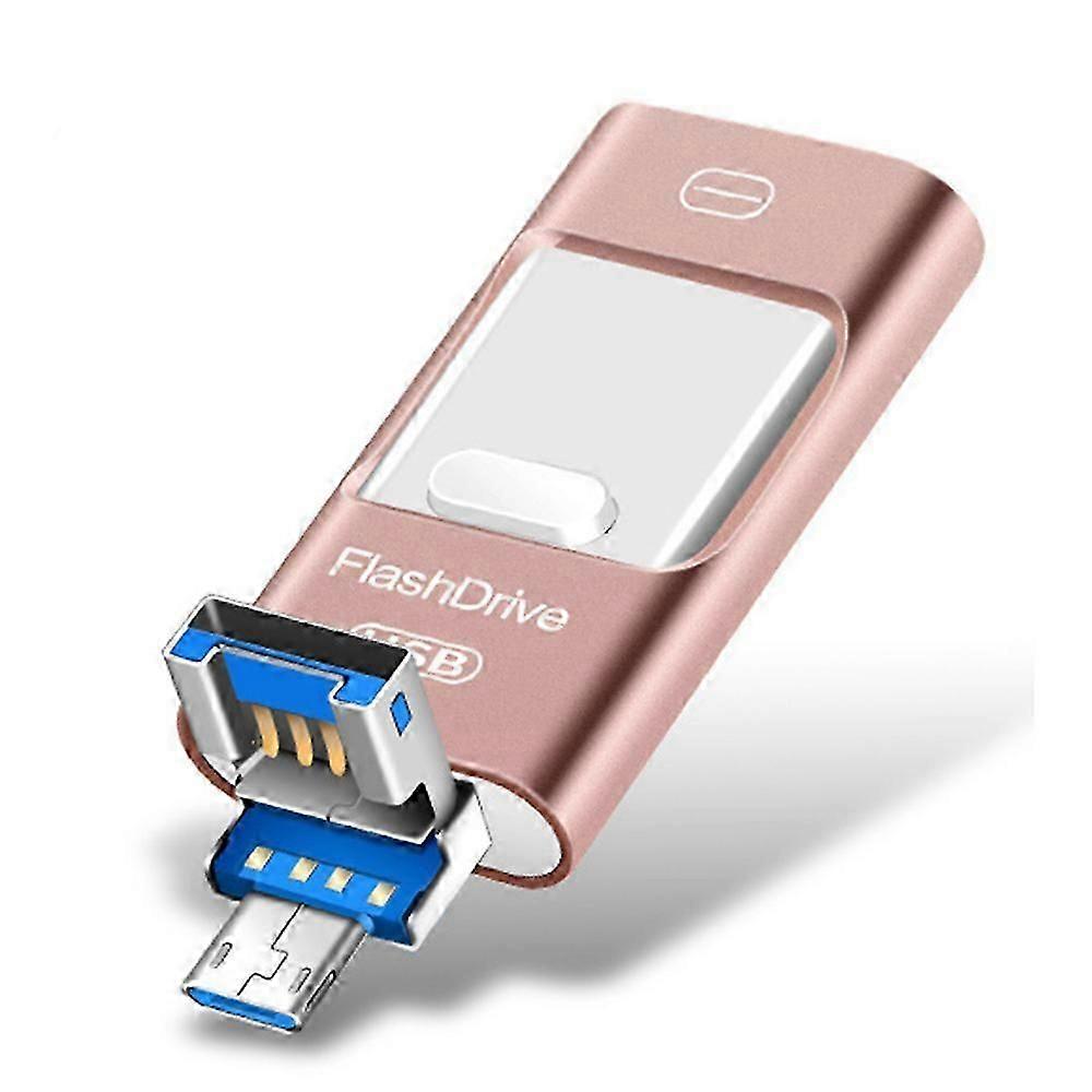 64GB Memory Expansion For iPhone, External Storage Photo Stick High Speed Transfer Flash Drive for iPhone/iPad/Android/PC