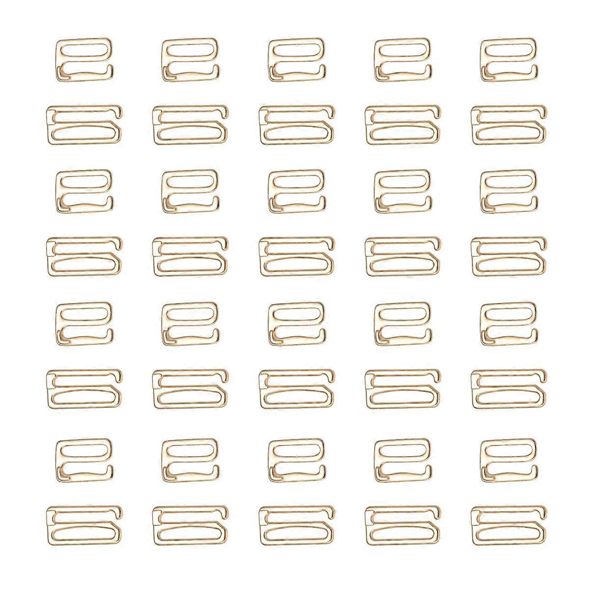 Sewing Clips Clasp Hooks Bra Buckle for Girls All-matching Style Zinc Alloy 40Pcs