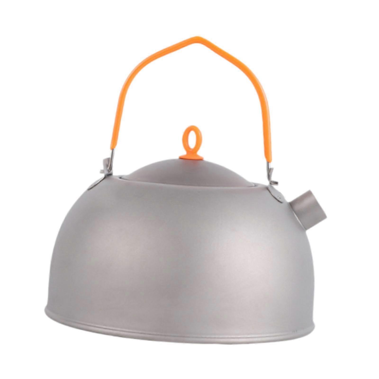 Camping Kettle 400 ml Lightweight Tea and Coffee Teapot for Backpacking Outdoor Adventures, Aluminum Material, Portable Design