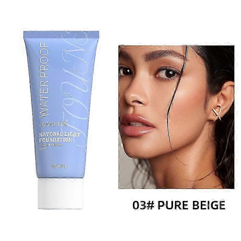 Natural Glow Full Coverage Long-Lasting All-Over Waterproof Foundation,Radiance Full Coverage Long-L