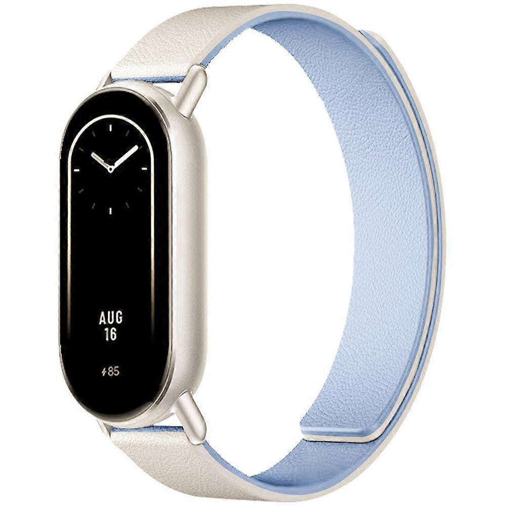 xDfind Flat Head Litchi Texture Magnetic Silicone Watch Band