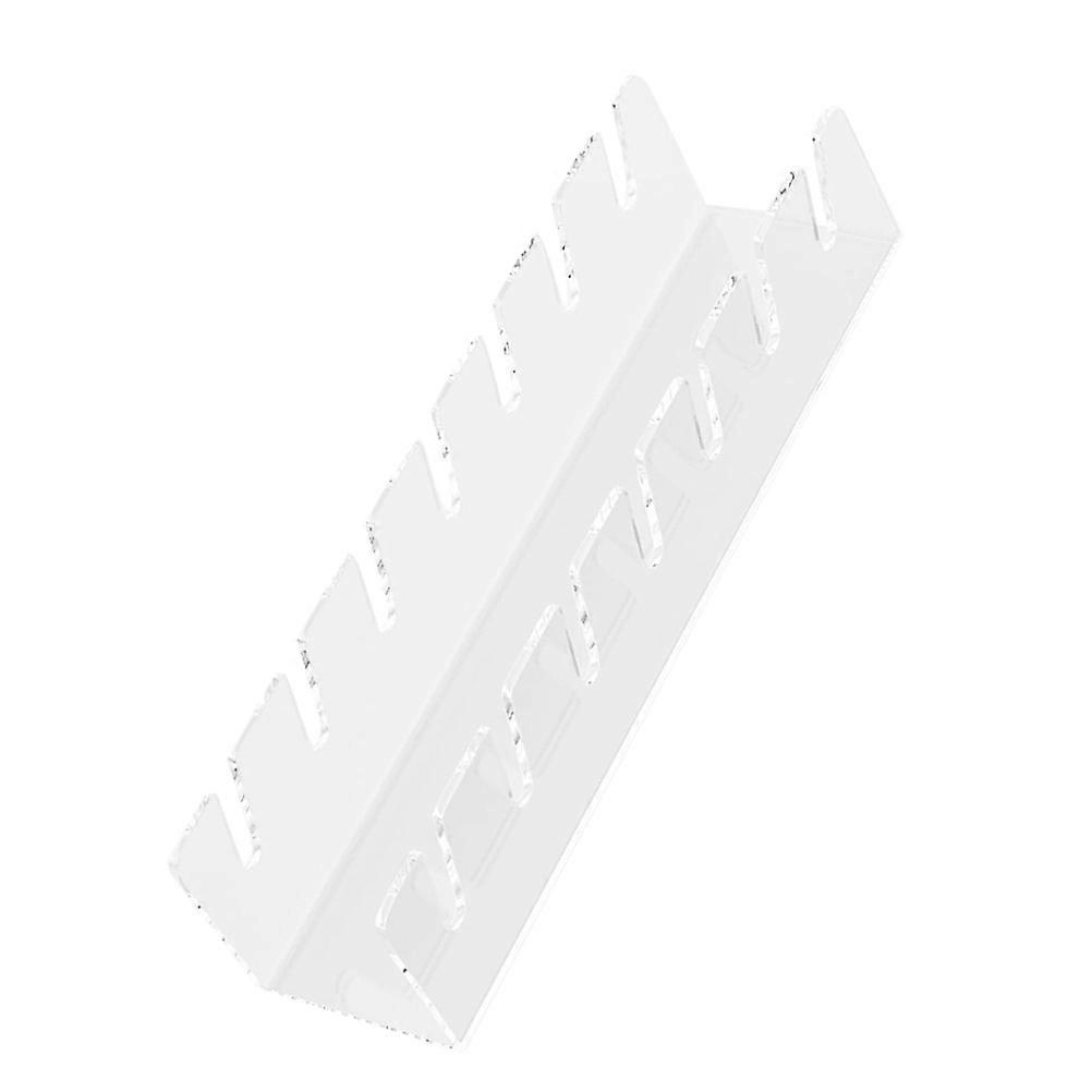 Portacappello per berretto acrilico da tavolo Display Cappello Design semplice per tappi Negozio Trasparente 29.00X7.60X5.80CM Display 1 pz