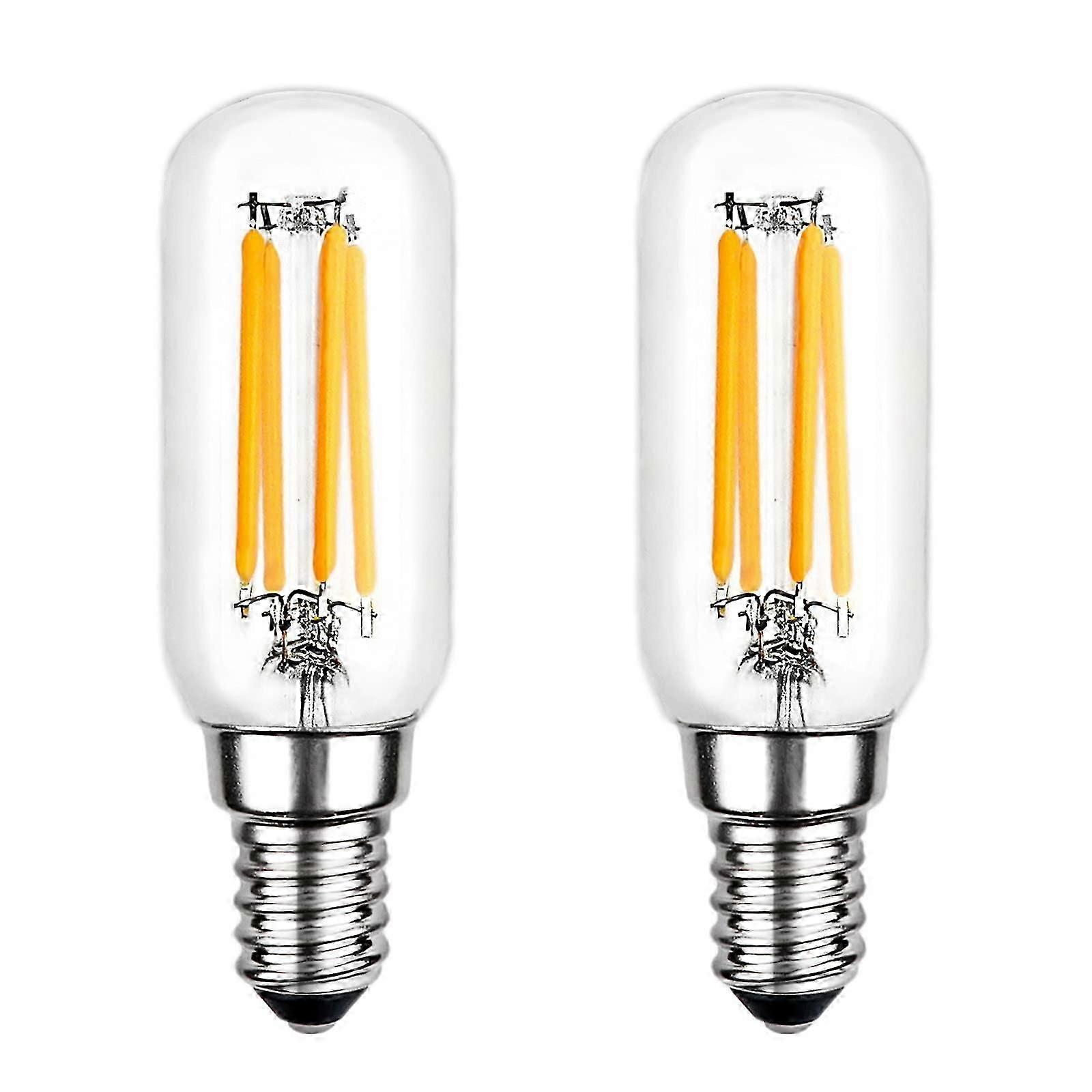 لمبة LED ، لمبة بيضاء دافئة T25 E14 4W 6000K ، 400LM ، لمبة خيوط أنبوبية LED لشفاط الطباخ ، غير قابلة للتعتيم ، عبوة من 2