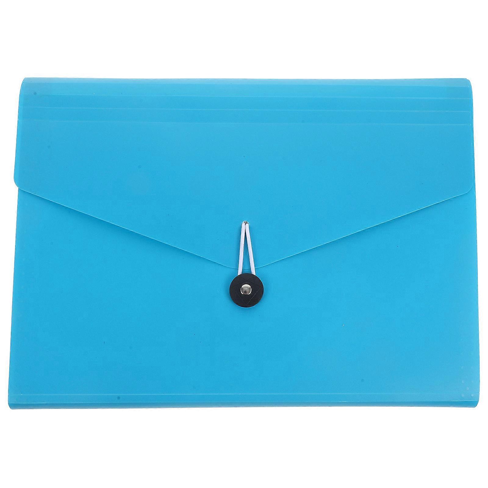 Colored File Folders Concertina Folder Storing Files School Use Students 33x24x1.6cm 1 Set
