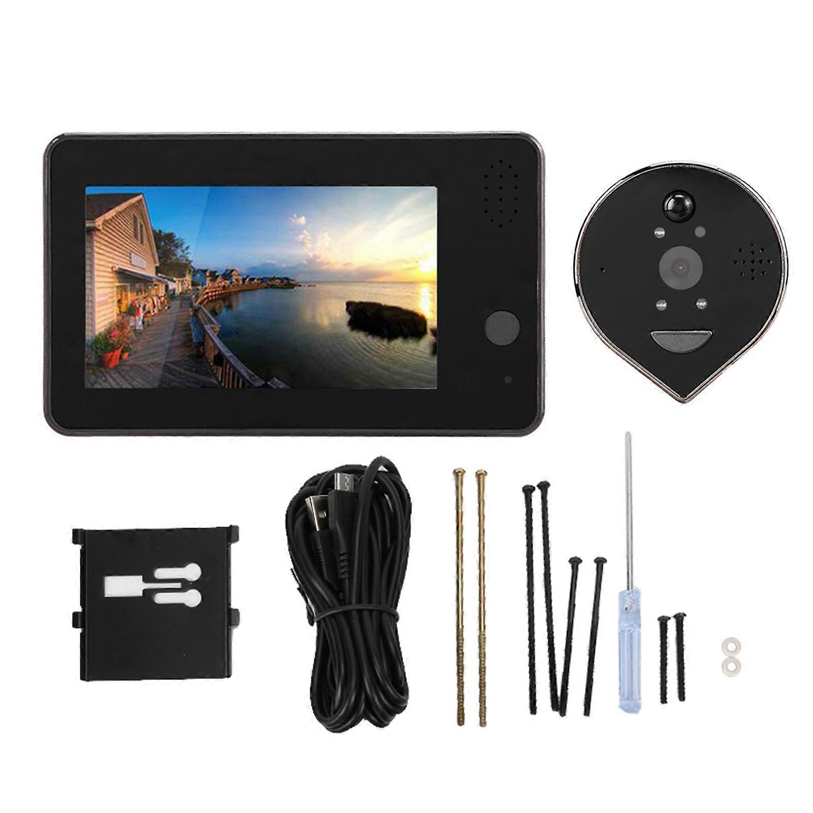 Intelligent Infrared Mobile Detection WIFI Remote APP Door Viewer Visual Doorbell