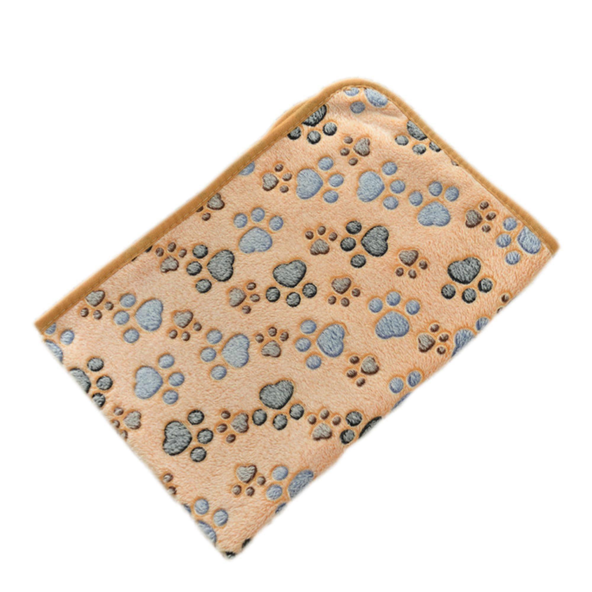 Small Dog Blankets, Super Soft Pet Blanket Sofa Bed Protector (Khaki, 3 Pack)