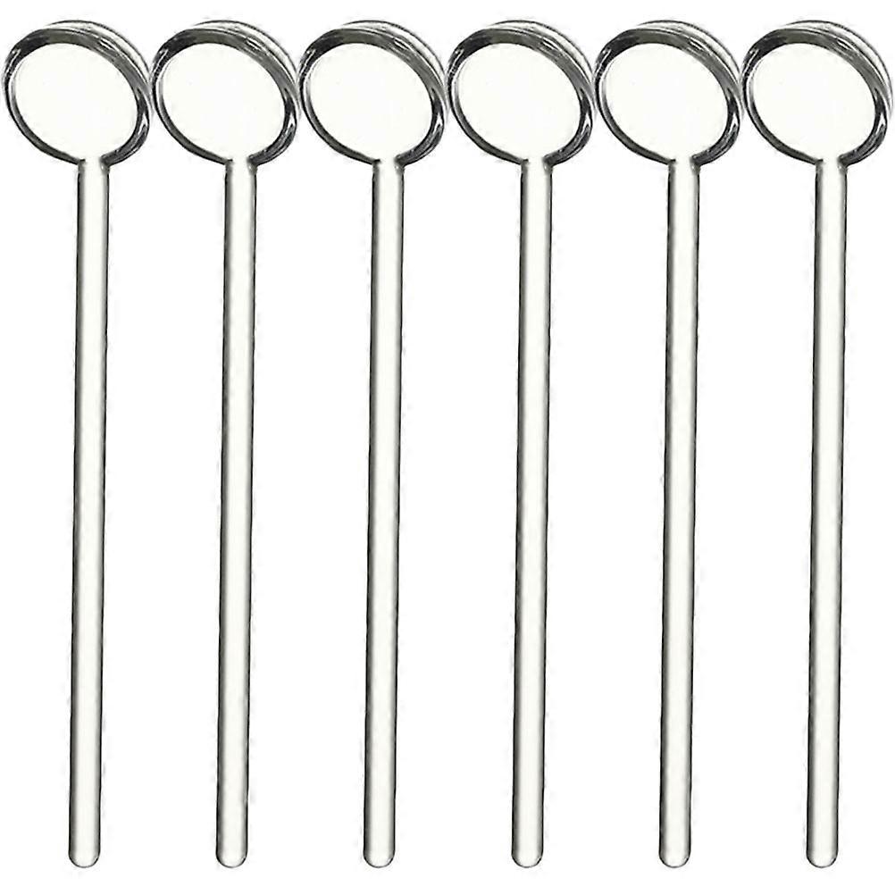 6pcs Cucchiai Da Caffè Mini Cucchiaini Da Caffè Cucchiaini di Vetro Partito Bere Cucchiai
