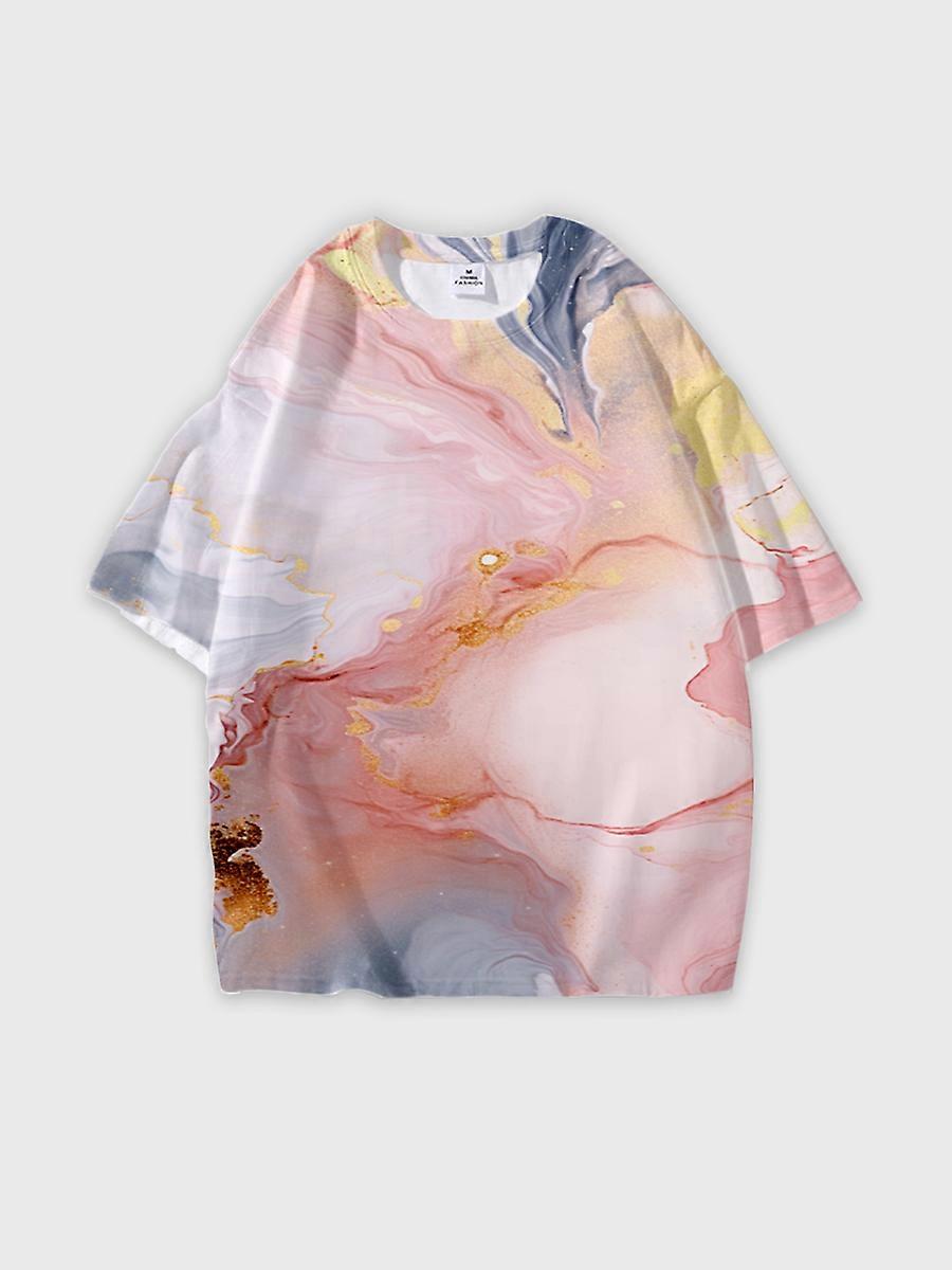 T-shirt round neck Pattern loose short sleeve JW3107