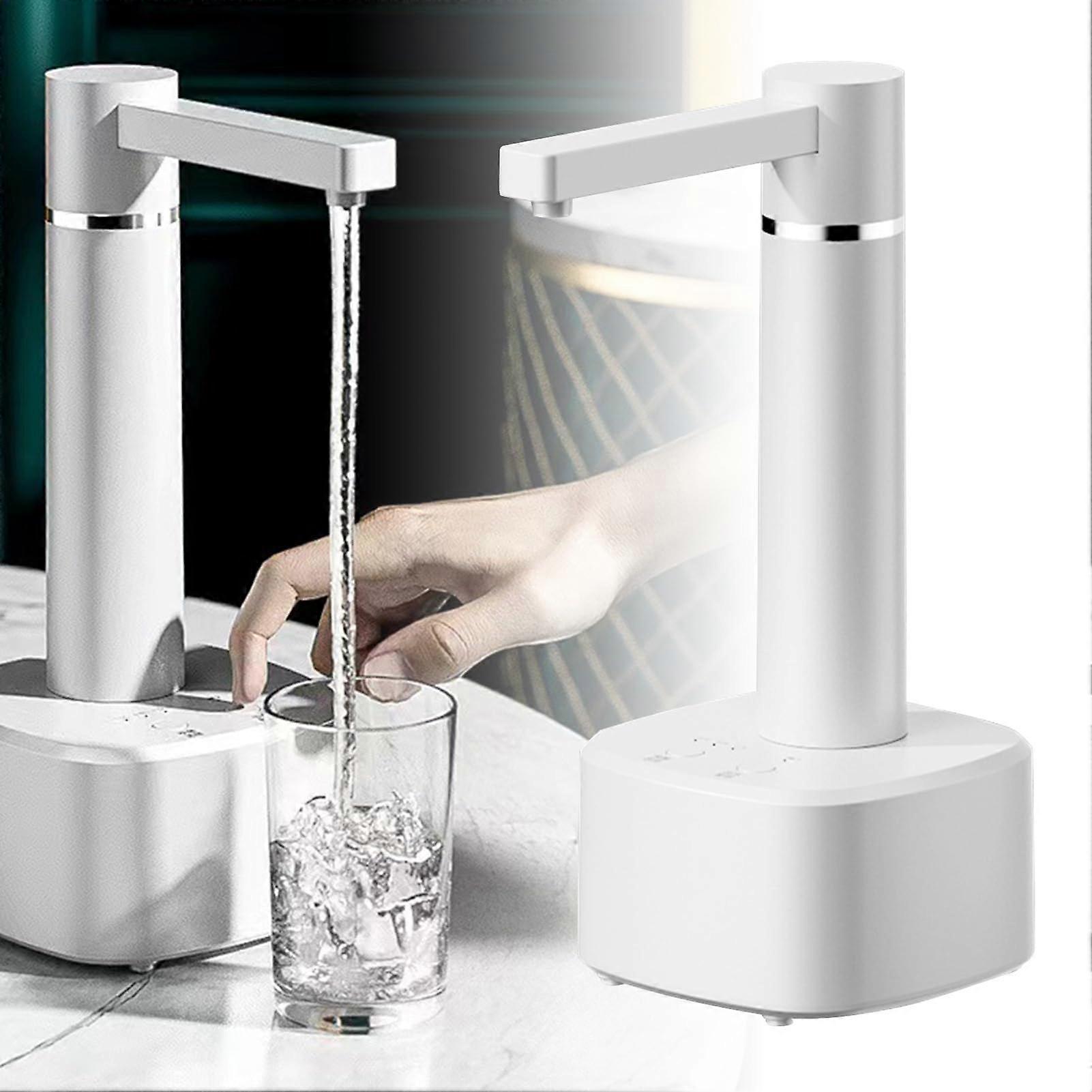 Desktop Water Dispenser, Durable, Easy to Use,  Efficient Intelligent Compact Automatic Drinking Water Bottle Pump for Home (WHITE)