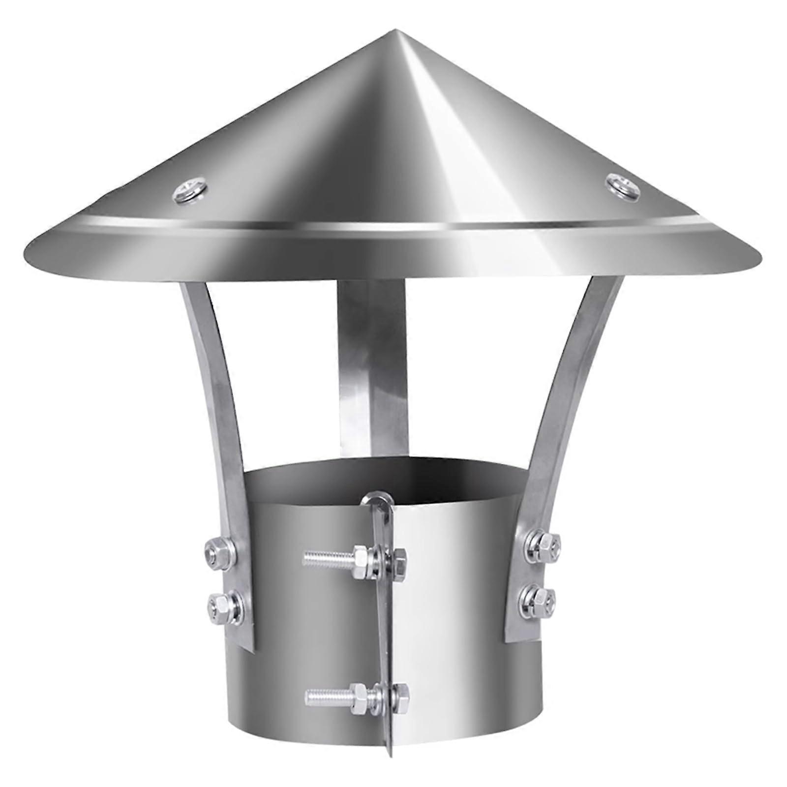 Chimney cap, galvanized rain cap, conical, pipe rain protection, D12cm*25cm