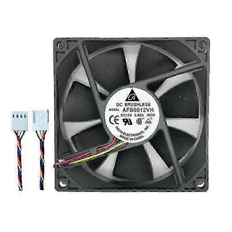 Remplacement du ventilateur de refroidissement 9x9x2,5cm pour AFB0912VH - refroidisseur à 4 broches et 4 fils à PCM élevé pour des solutions de refroidissement efficaces