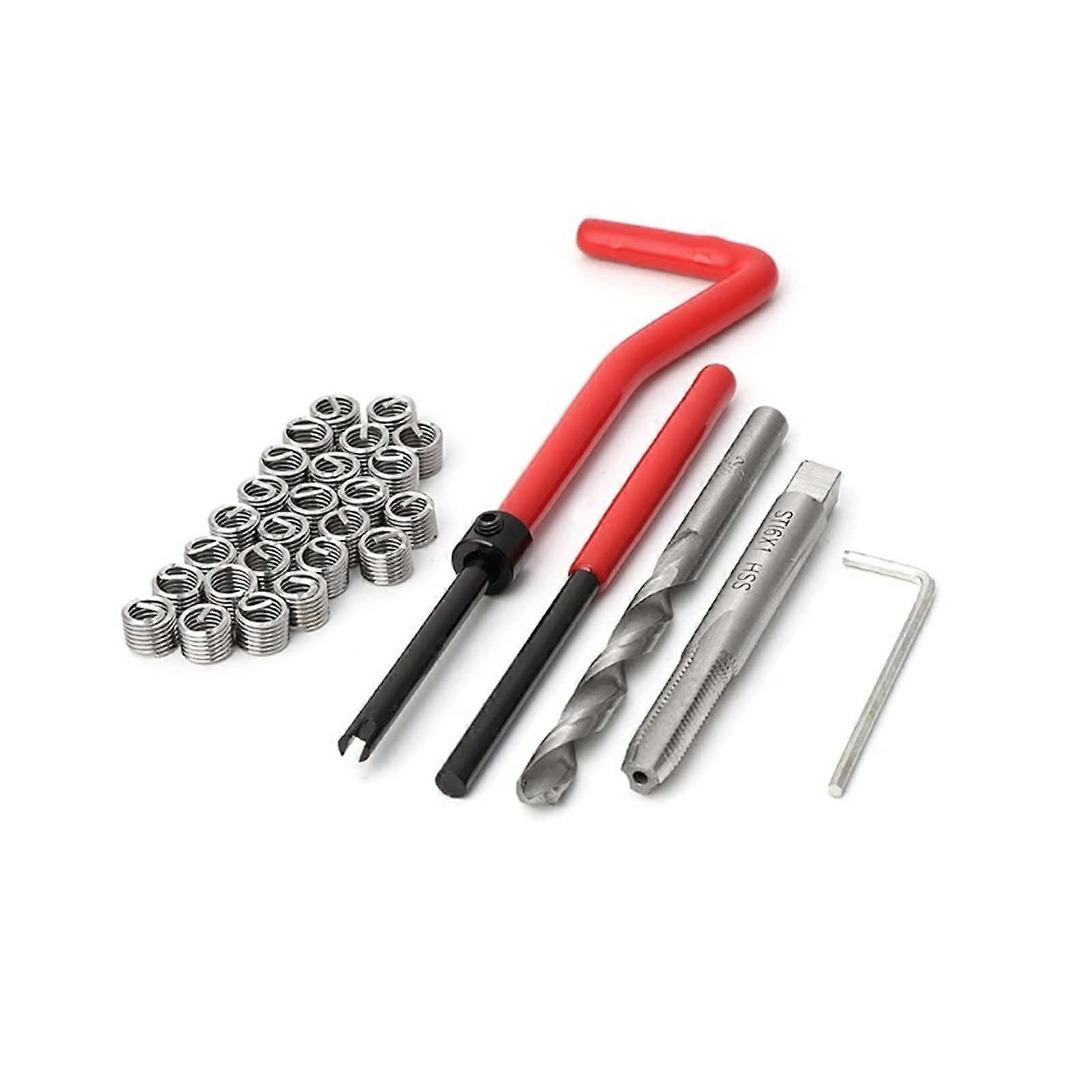 30 pieces M6 thread insert kit auto hand tool set for car tools for toolset