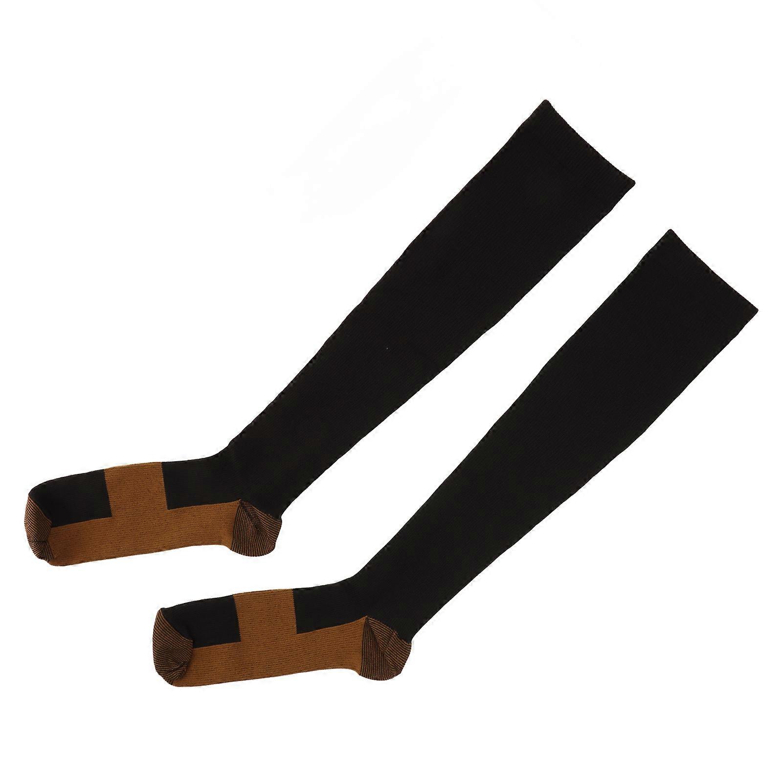 Compression Socks Copper Fiber Stress Relief Improve Circulation Ankle Compression Socks for Diabetic XXL