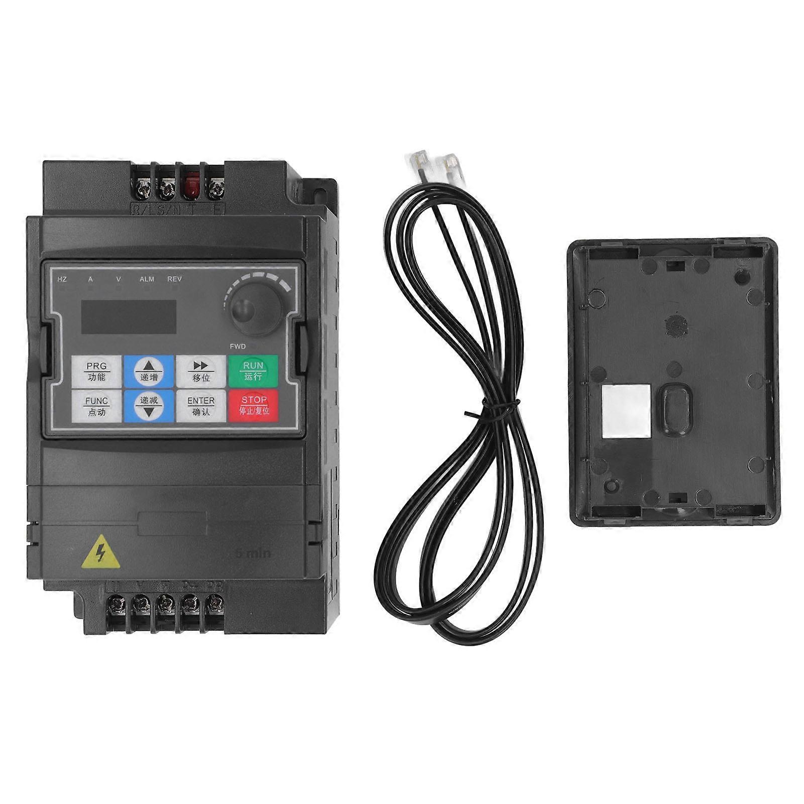 2.2KW Variable Frequency Drive Single to 3 Phase Frequency Inverter AC190‑230V 50-60Hz Input 3PH AC0‑230V 0‑999.9Hz Output