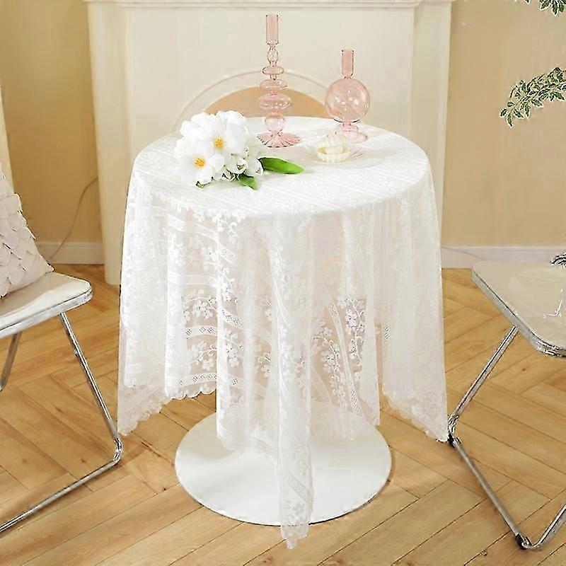 White Lace Table Cloth Premium Nordic Table Cloth Round Table Cover Tea Table