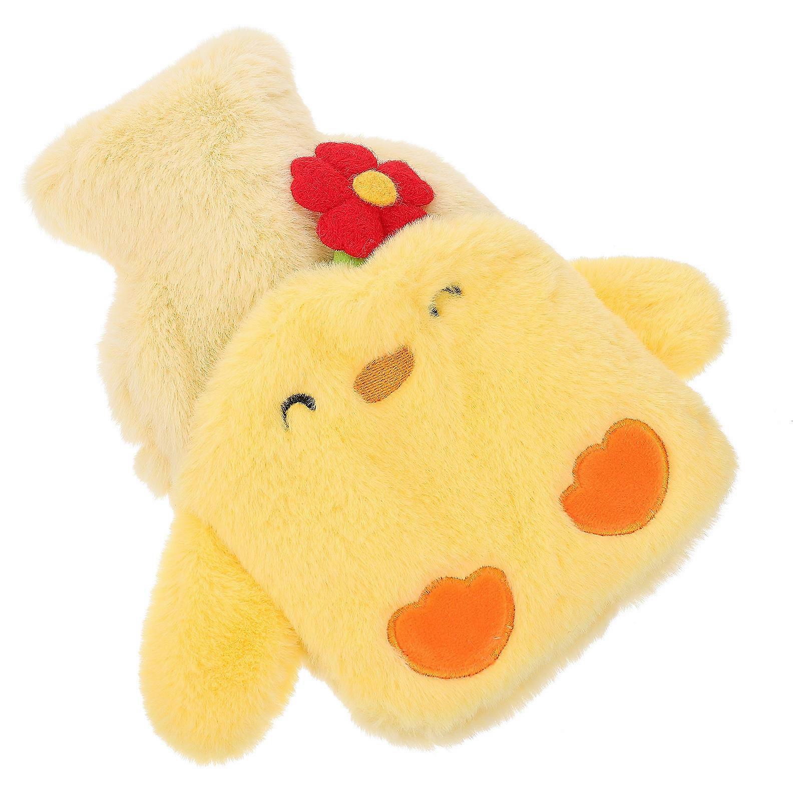 Mini Hot Water Bag Durable Plush Hand Warmer Winter Nights 23x15CM Festive Design 1Set